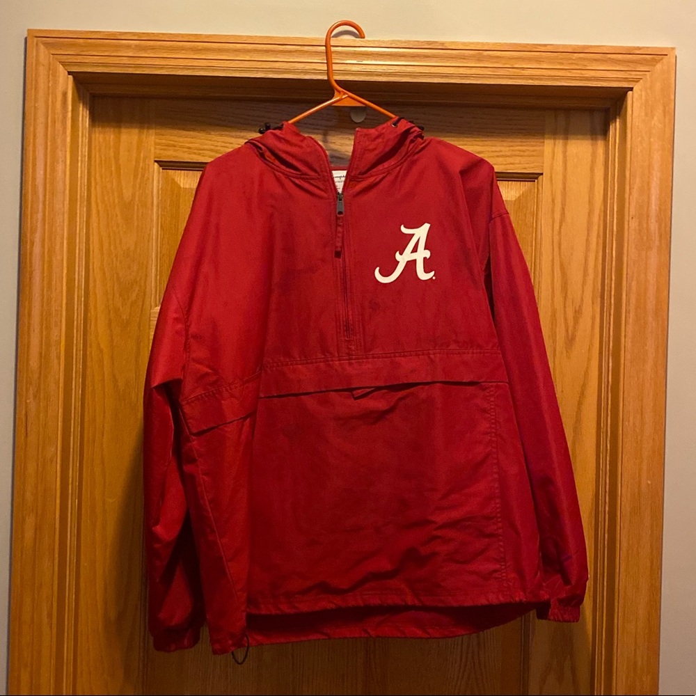 Mens Champion Crimson Alabama Crimson Tide Quarter-Zip Jacket